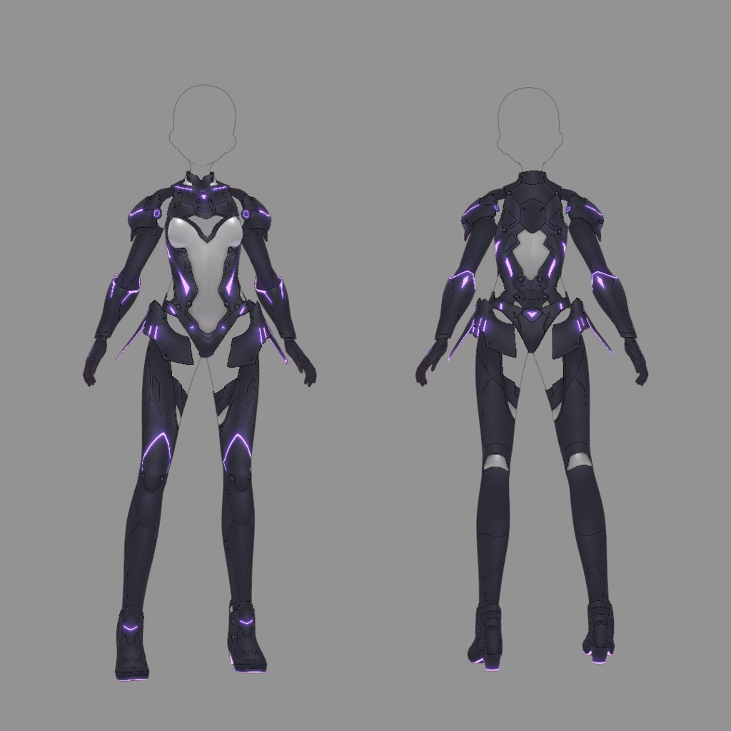 【VRoid texture 57】サイバースーツ4