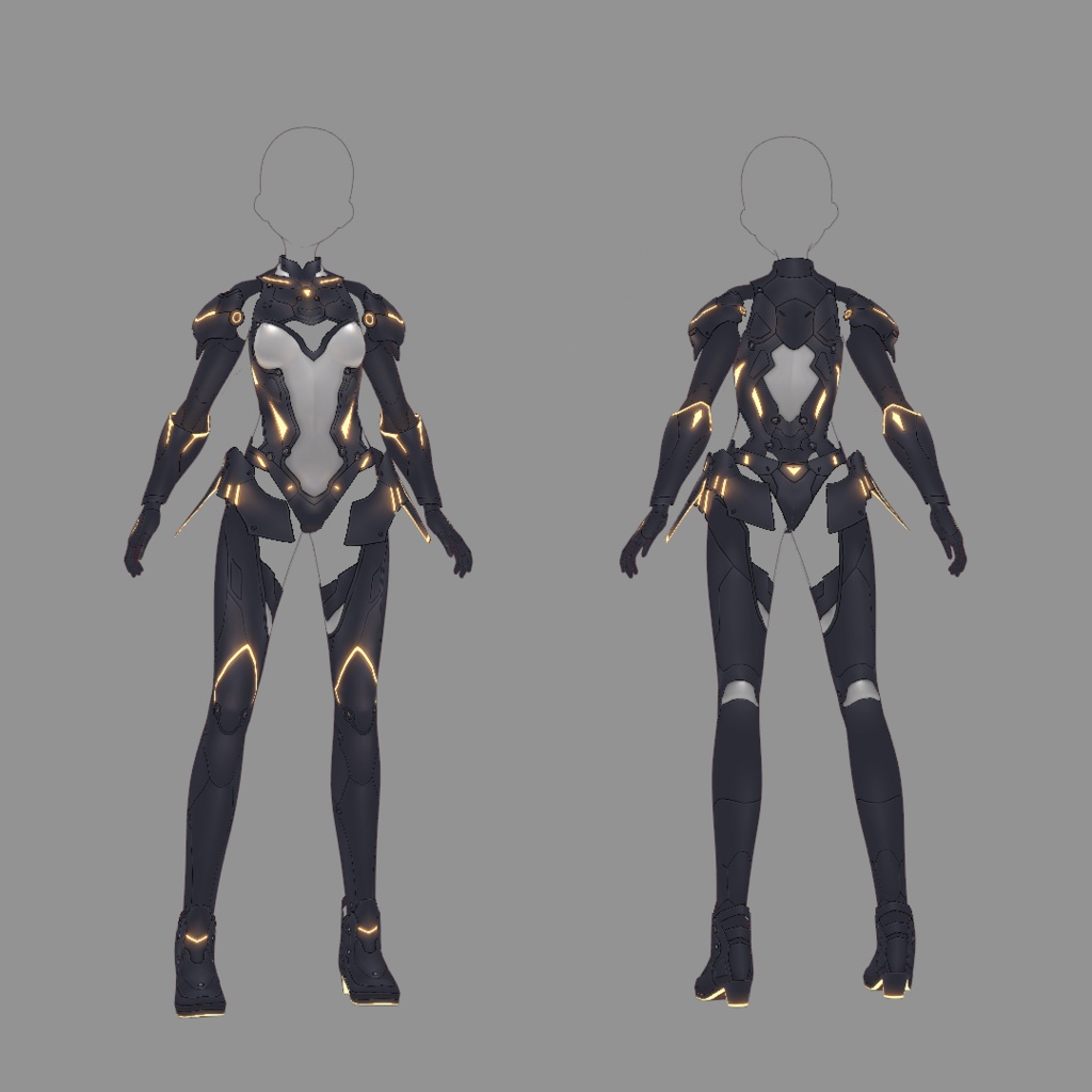 【VRoid texture 57】サイバースーツ4