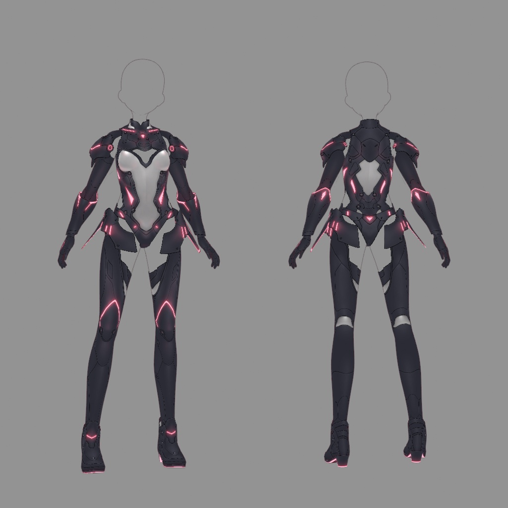 【VRoid texture 57】サイバースーツ4