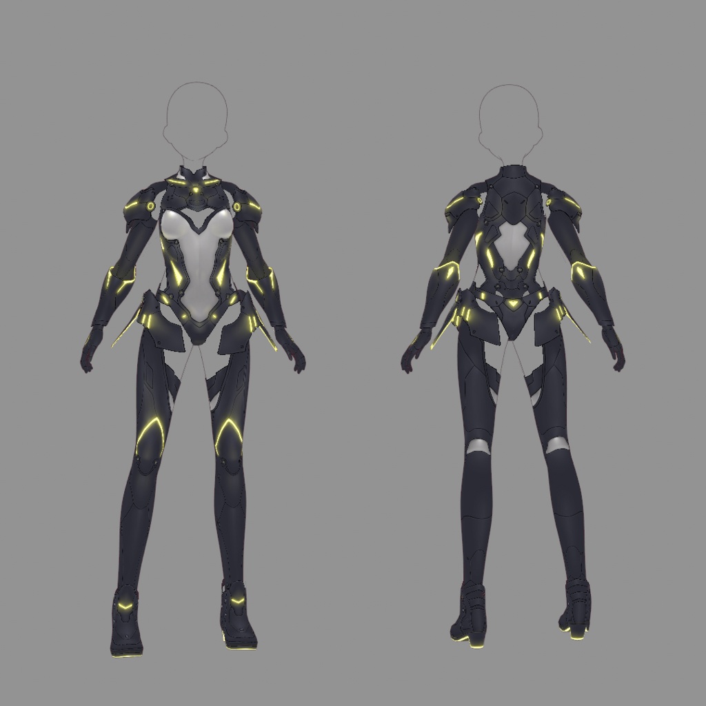 【VRoid texture 57】サイバースーツ4