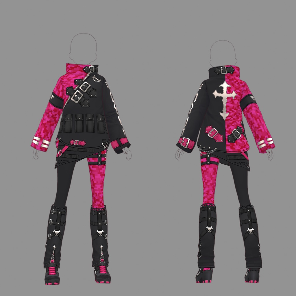 【VRoid texture 58】サイバーパンク9