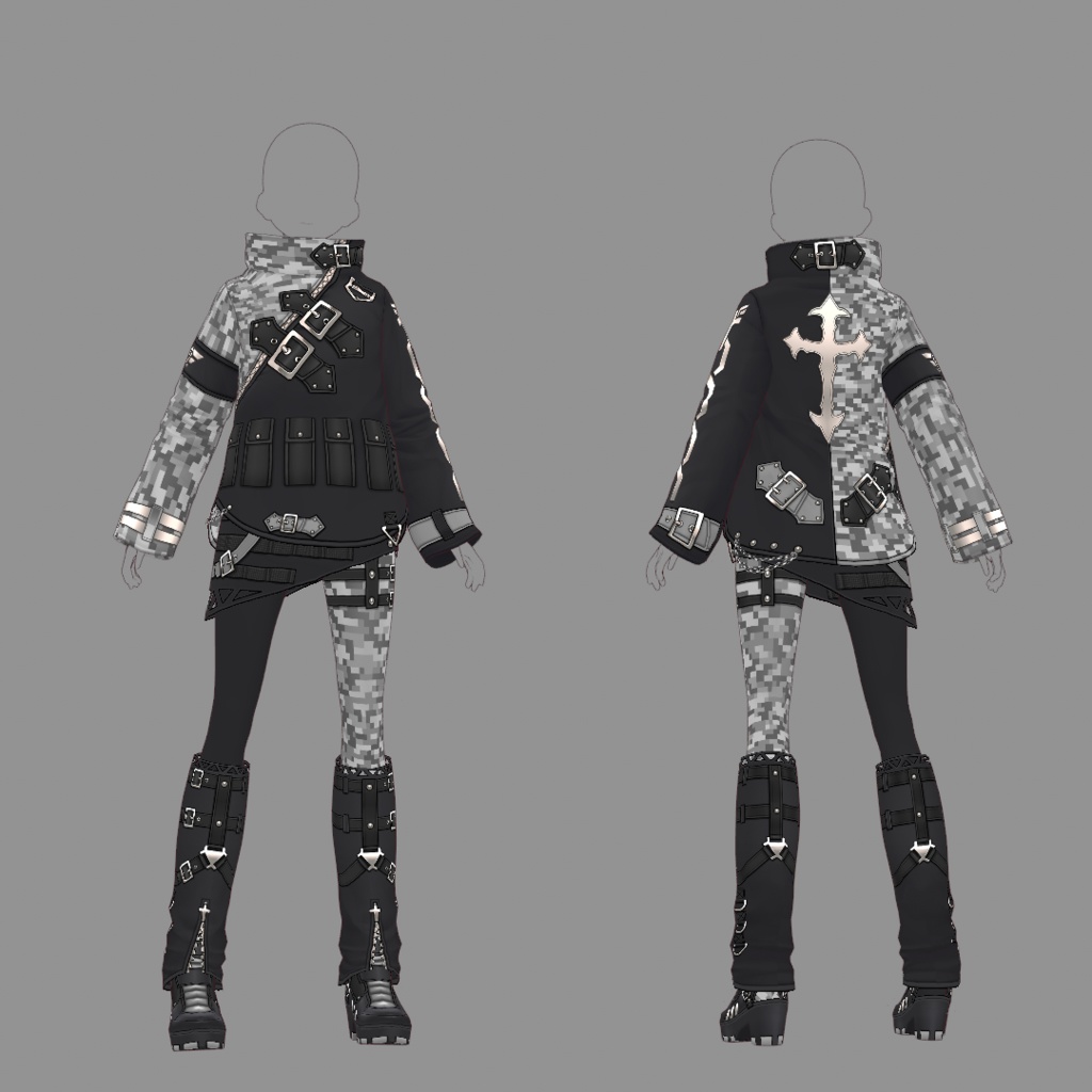 【VRoid texture 58】サイバーパンク9