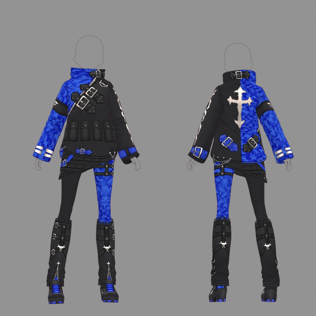 【VRoid texture 58】サイバーパンク9