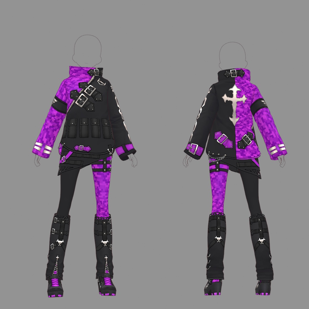 【VRoid texture 58】サイバーパンク9