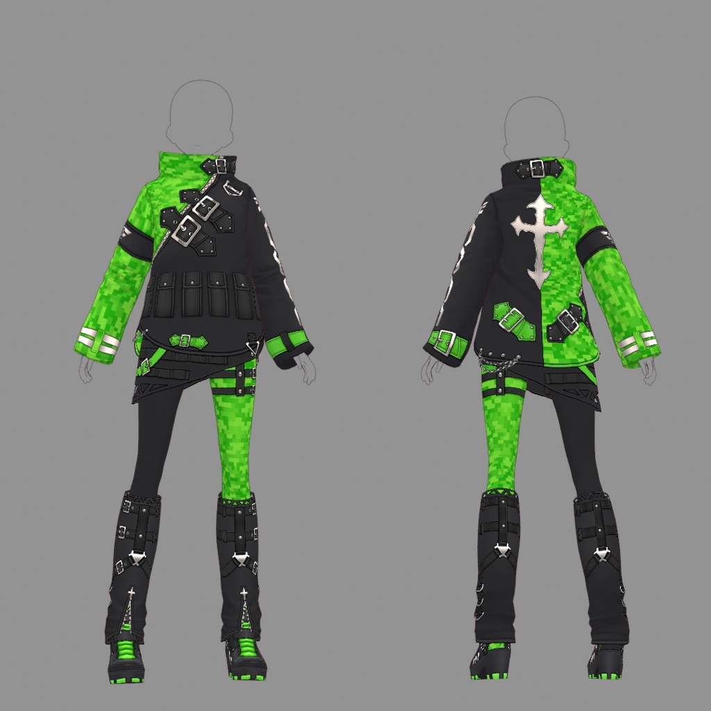 【VRoid texture 58】サイバーパンク9