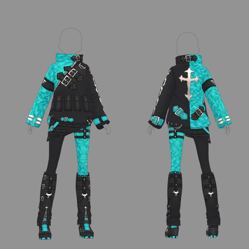 【VRoid texture 58】サイバーパンク9