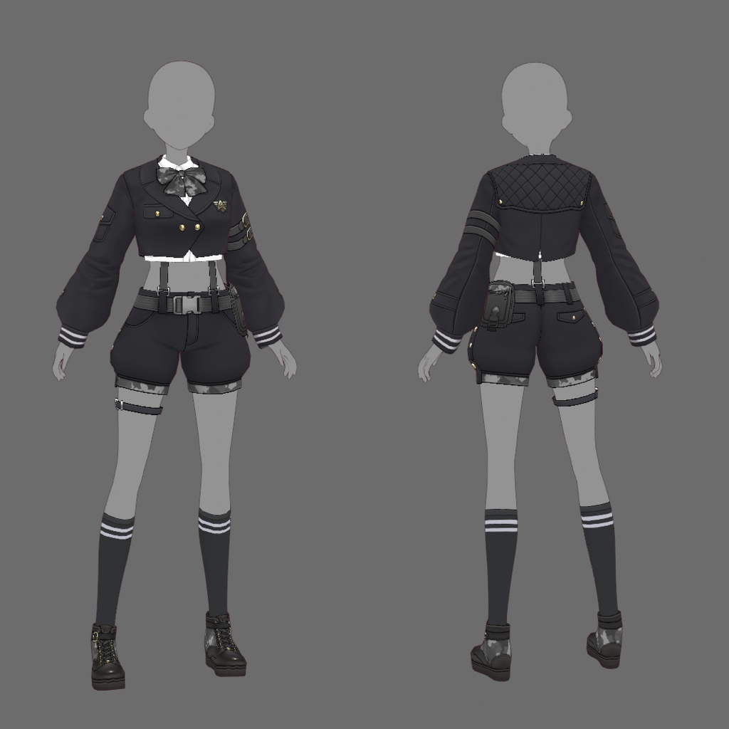 【VRoid texture 61】軍服