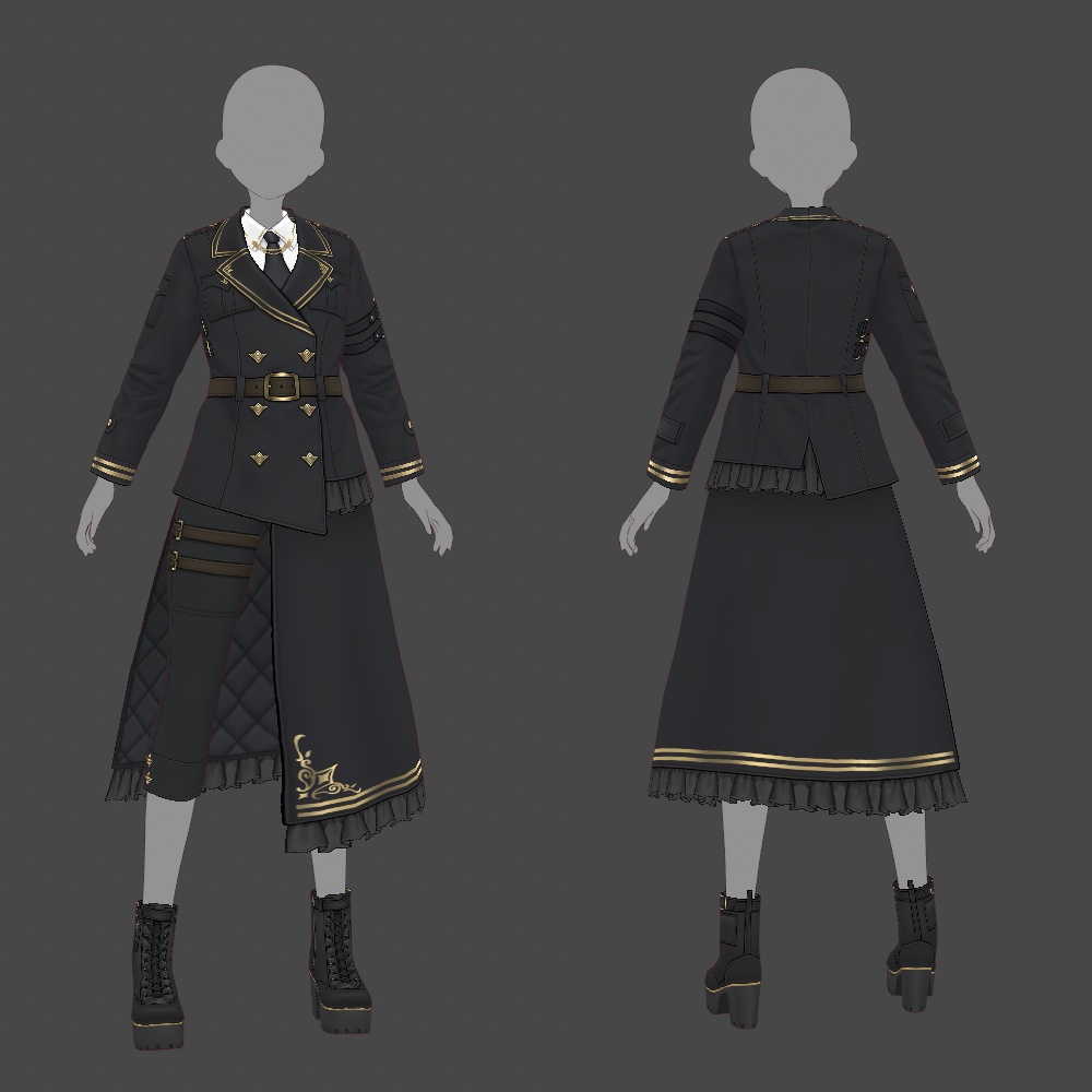 【VRoid texture 62】軍服2