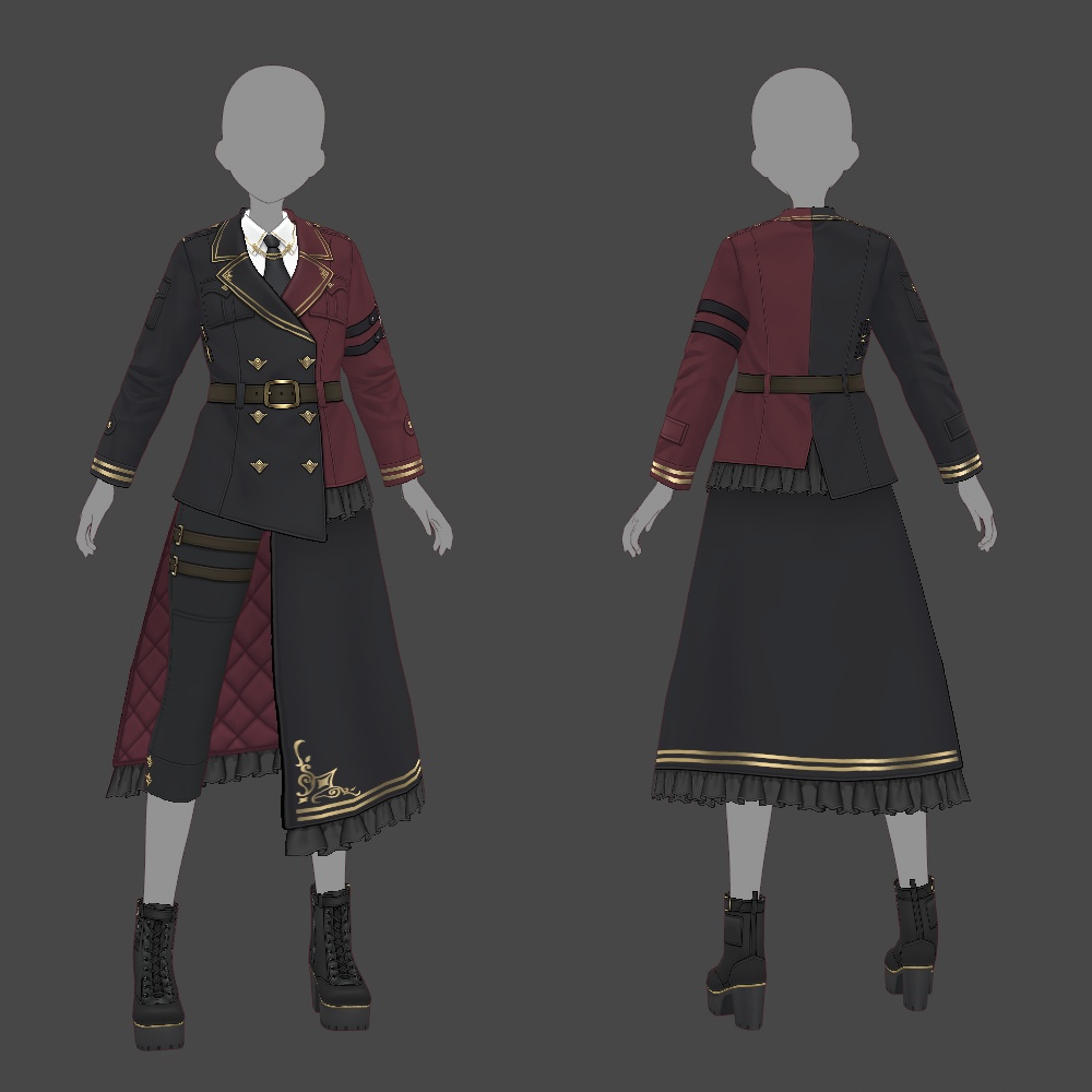 【VRoid texture 62】軍服2