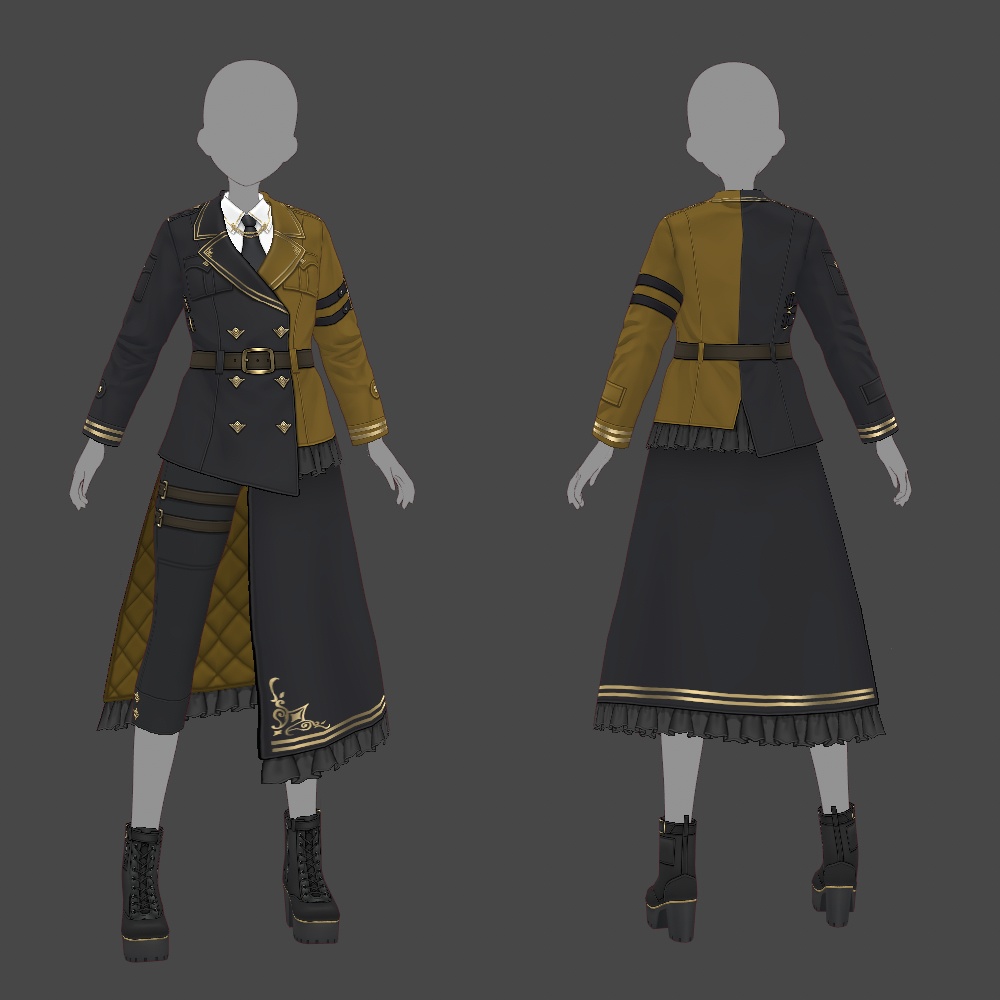 【VRoid texture 62】軍服2
