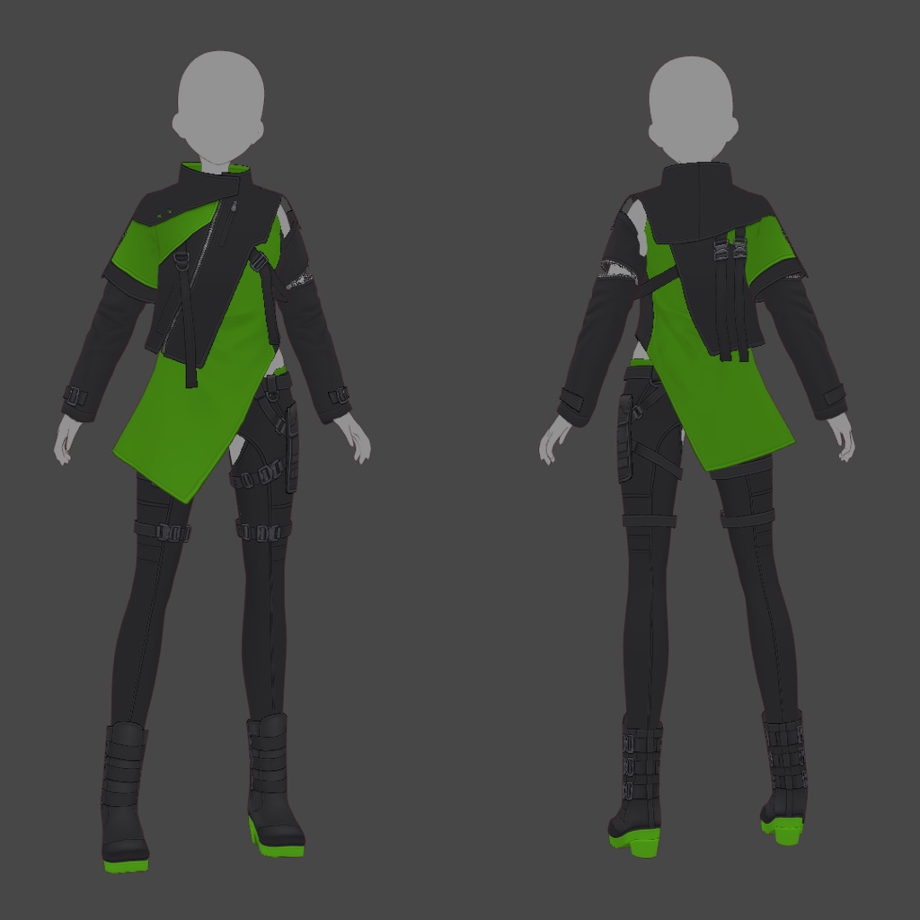 【VRoid texture 63】サイバーミリタリー15