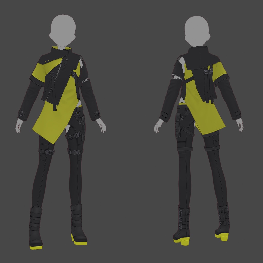 【VRoid texture 63】サイバーミリタリー15