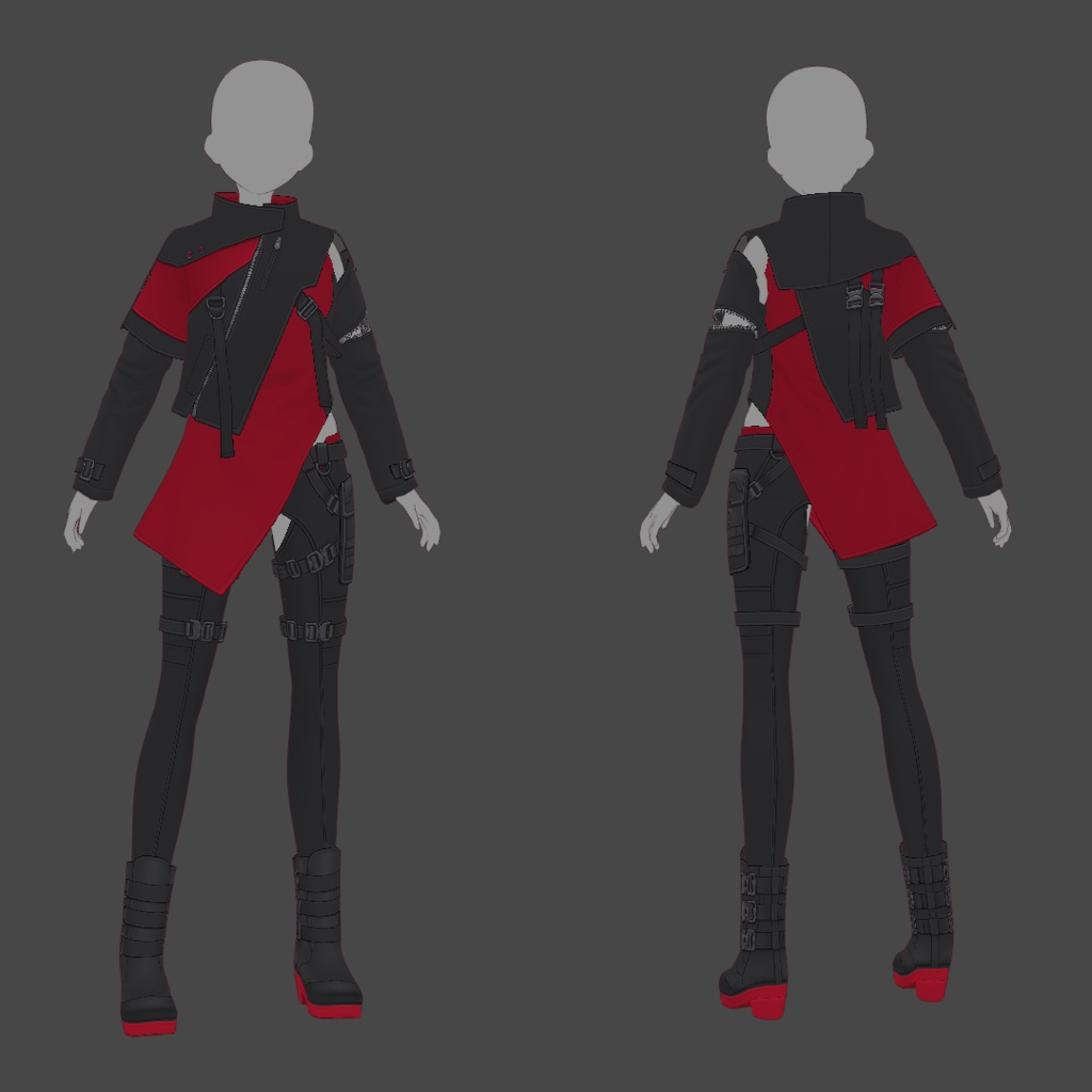 【VRoid texture 63】サイバーミリタリー15