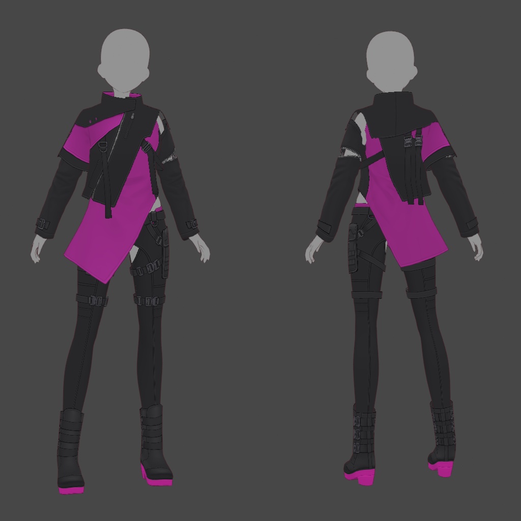 【VRoid texture 63】サイバーミリタリー15