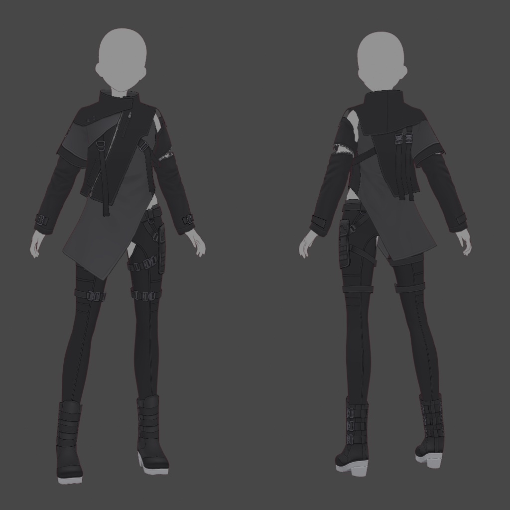 【VRoid texture 63】サイバーミリタリー15