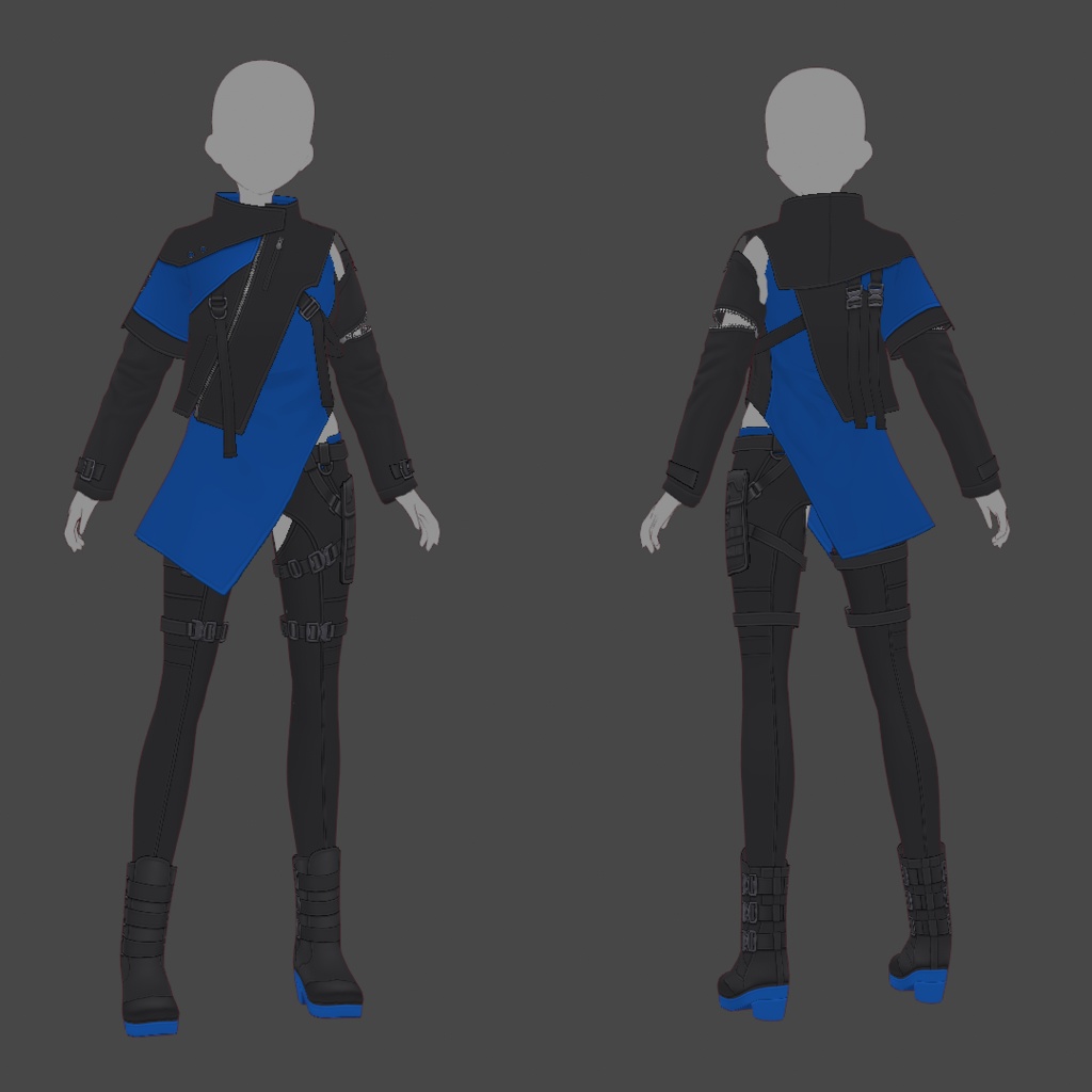 【VRoid texture 63】サイバーミリタリー15