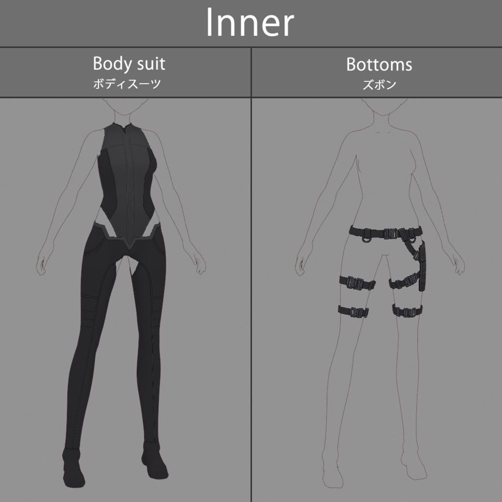 【VRoid texture 63】サイバーミリタリー15
