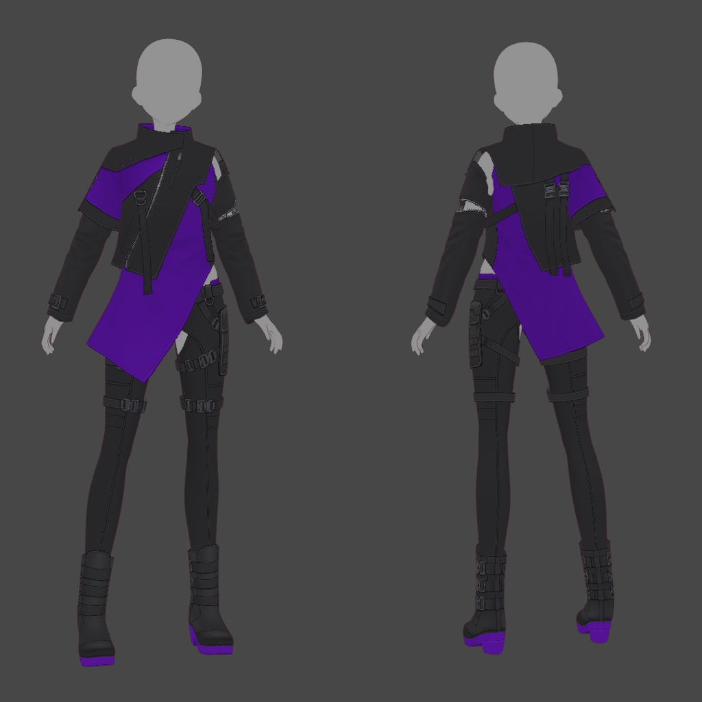 【VRoid texture 63】サイバーミリタリー15