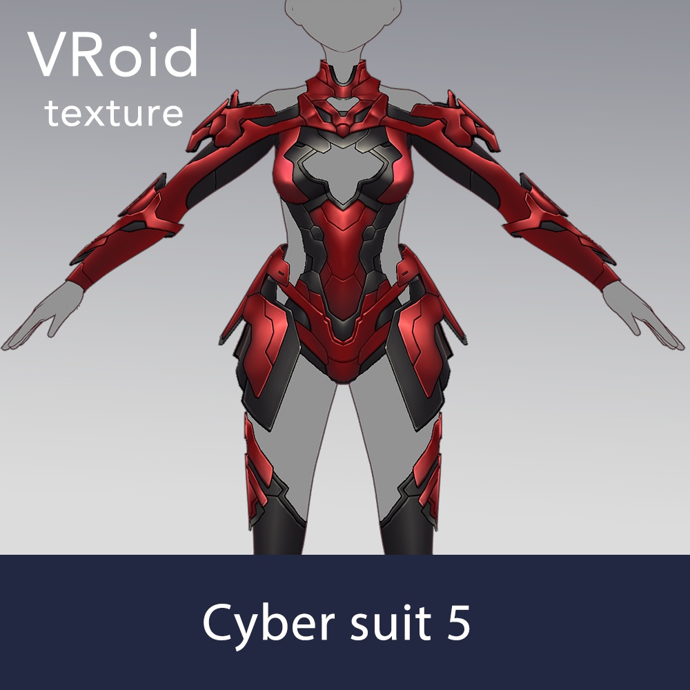 【VRoid texture 65】サイバースーツ5