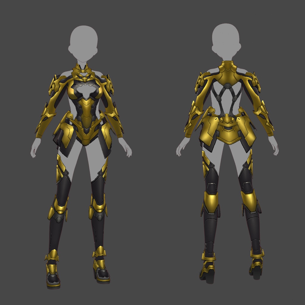 【VRoid texture 65】サイバースーツ5