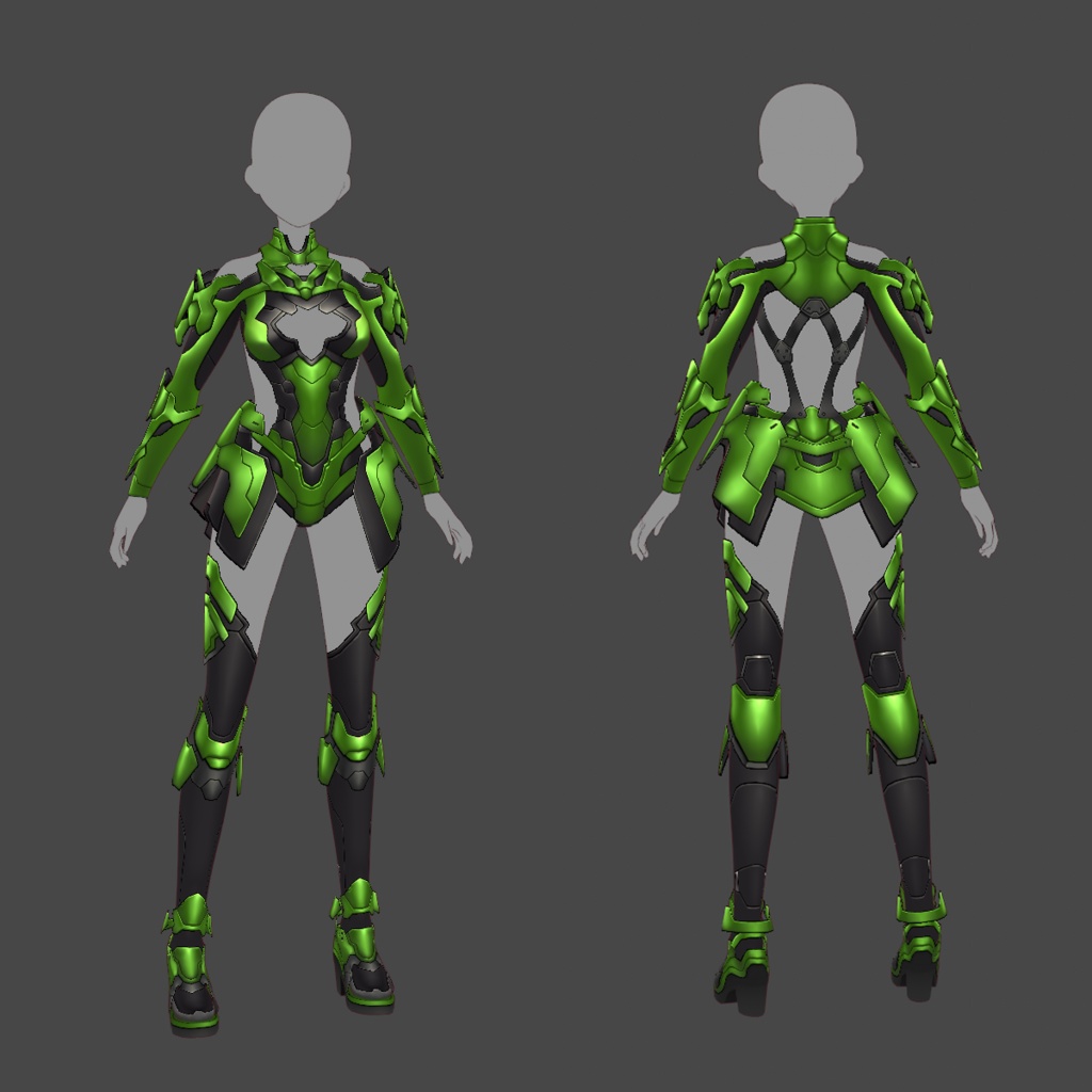 【VRoid texture 65】サイバースーツ5