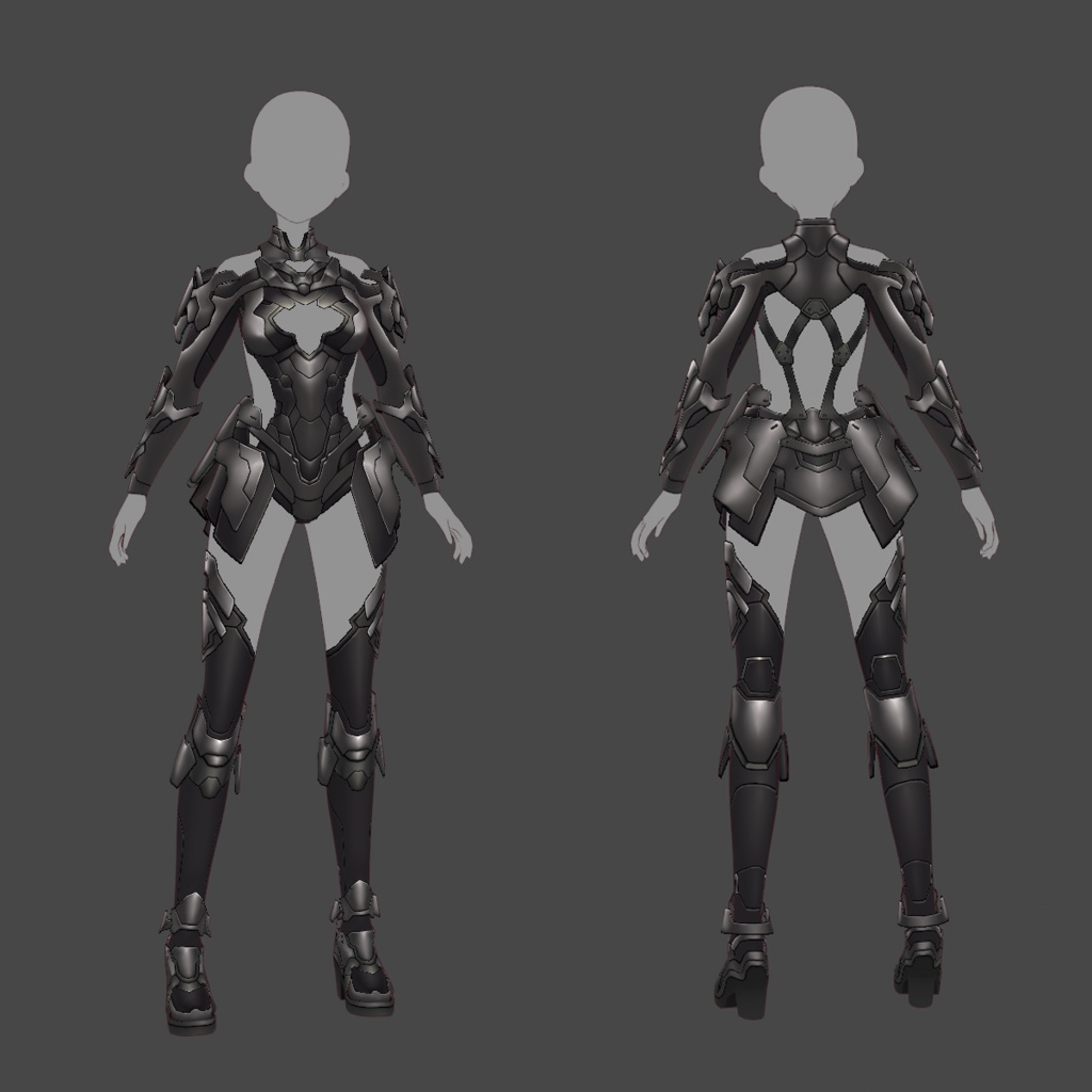 【VRoid texture 65】サイバースーツ5