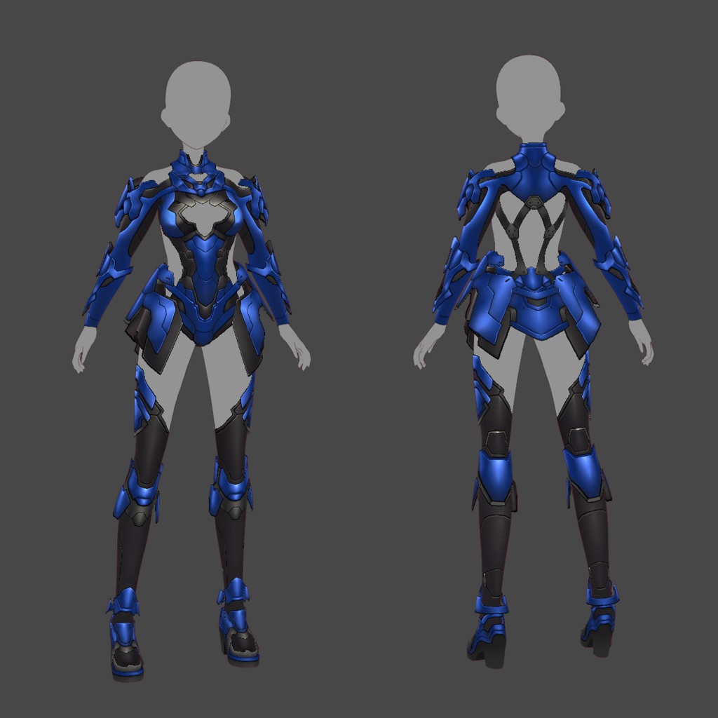 【VRoid texture 65】サイバースーツ5