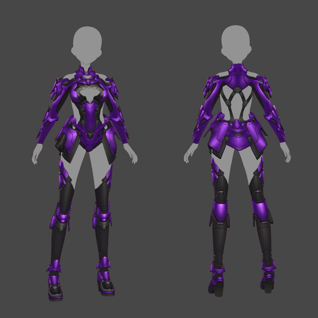 【VRoid texture 65】サイバースーツ5