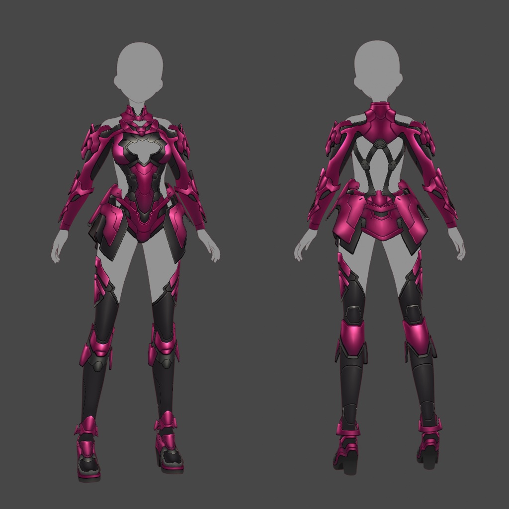 【VRoid texture 65】サイバースーツ5