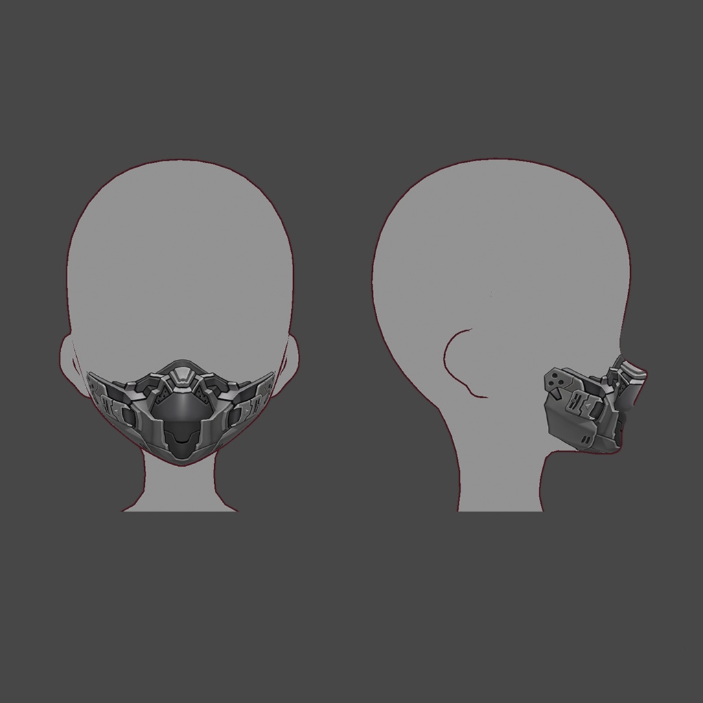 【VRoid texture 67】サイバーマスク4