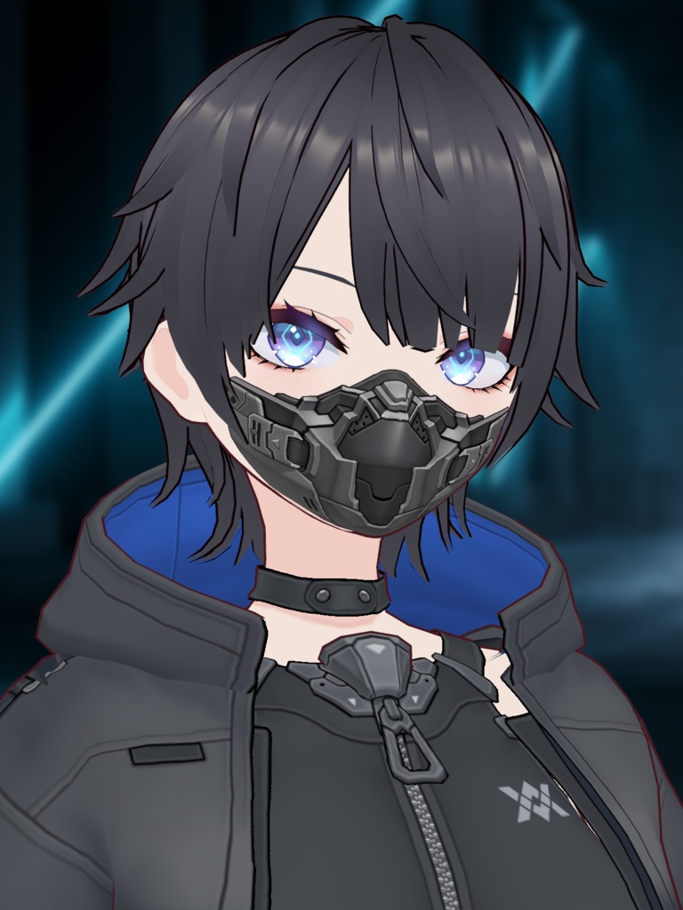 【VRoid texture 67】サイバーマスク4