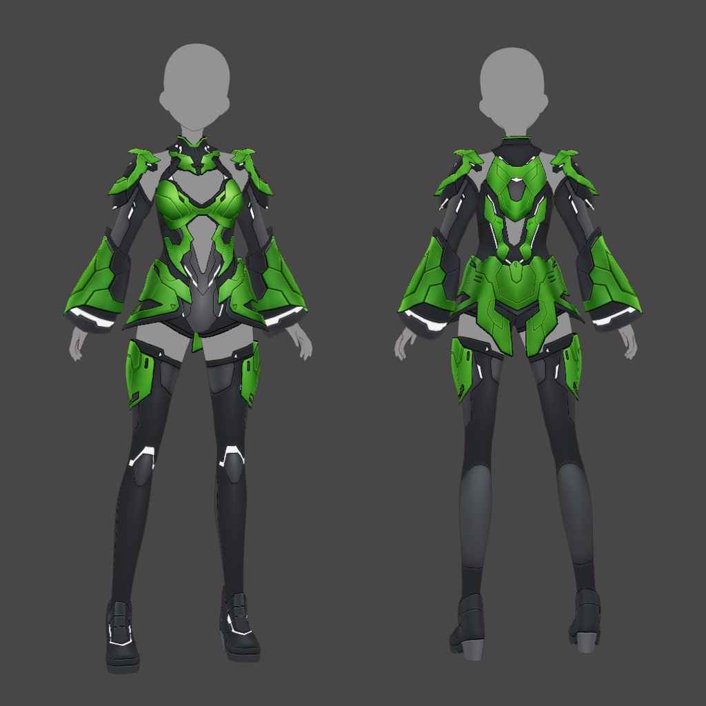 【VRoid texture 67】サイバースーツ6