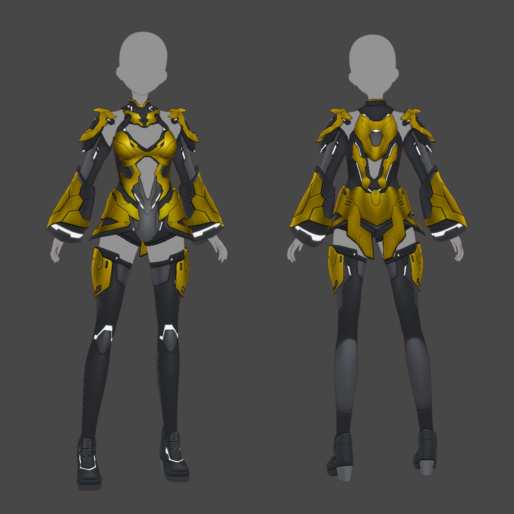 【VRoid texture 67】サイバースーツ6