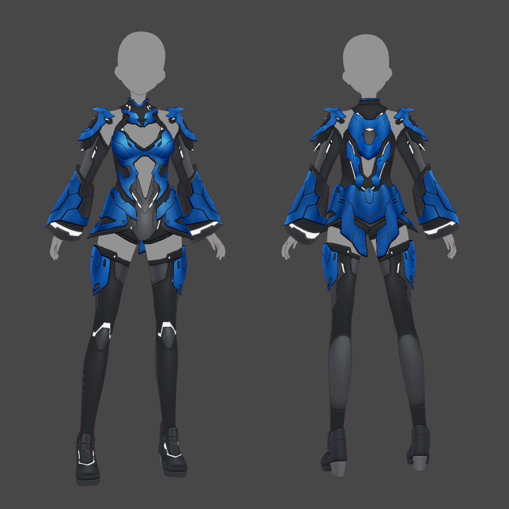 【VRoid texture 67】サイバースーツ6