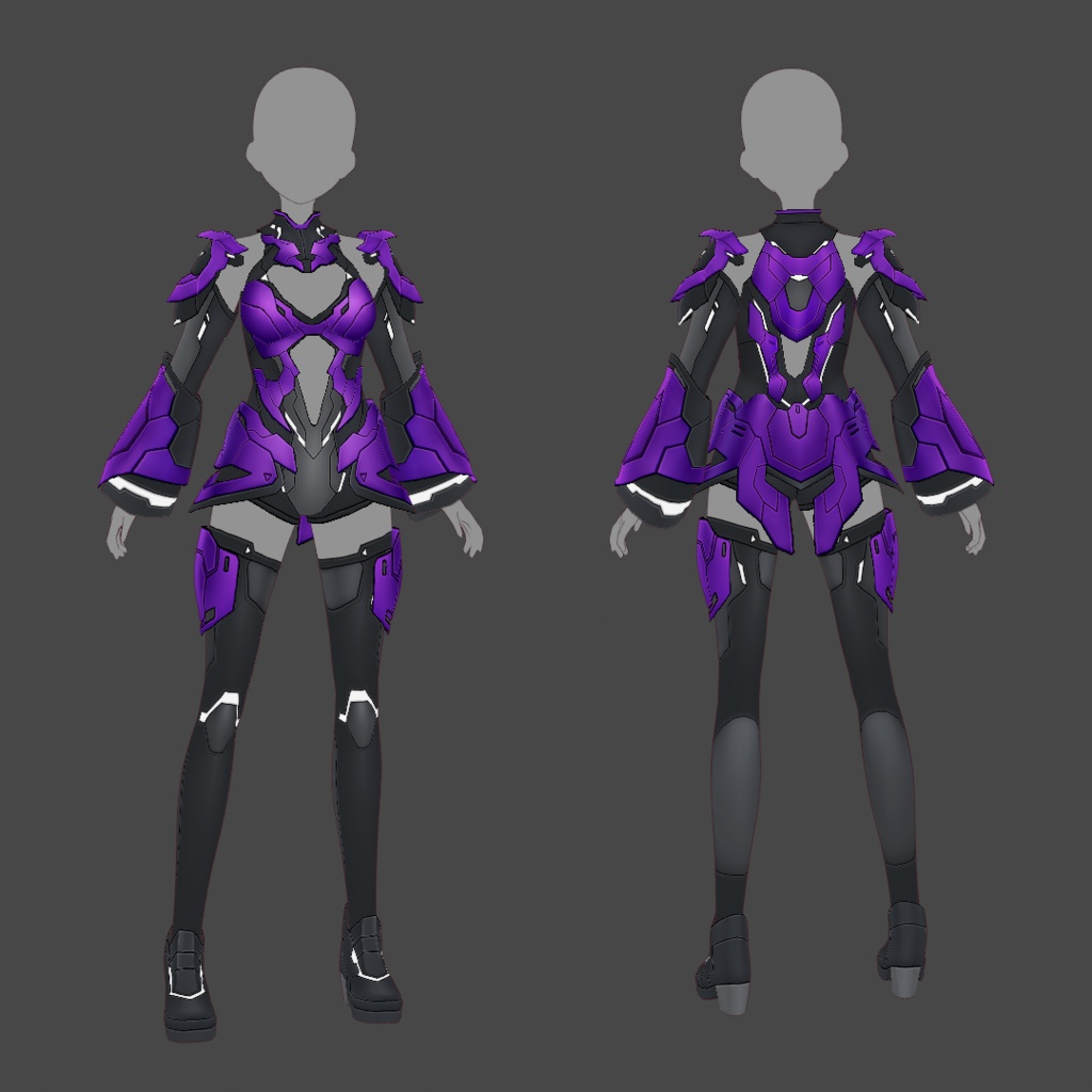 【VRoid texture 67】サイバースーツ6