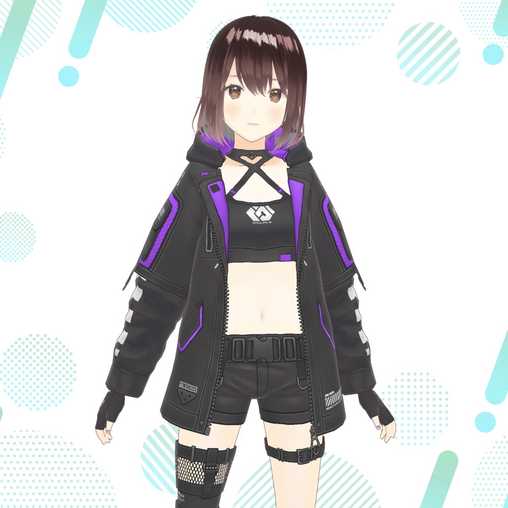 【VRoid texture 69】サイバーミリタリー17