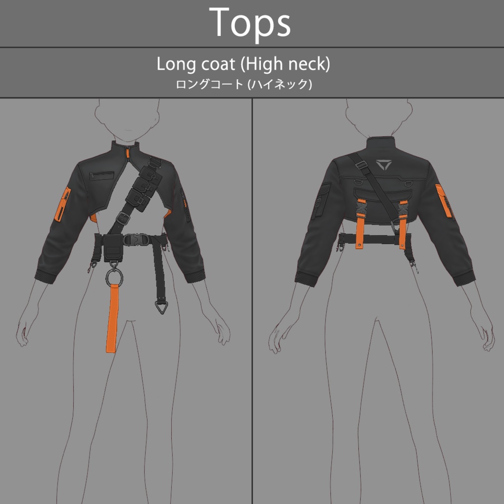 【VRoid texture 71】サイバーミリタリー18