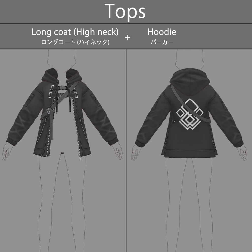 【VRoid texture 72】サイバーミリタリー REMAKE