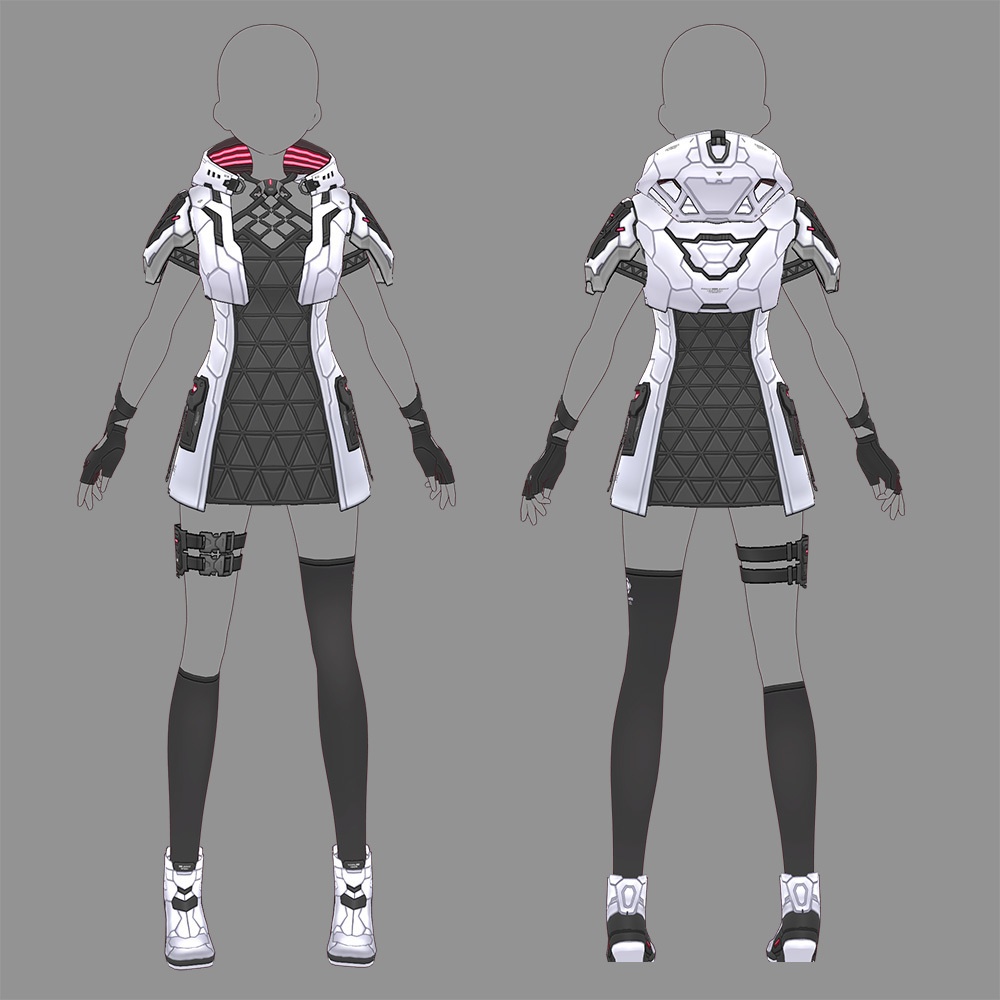 【VRoid texture 76】サイバーミリタリー19