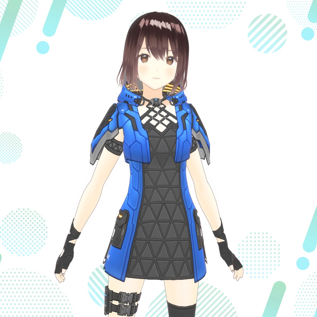 【VRoid texture 76】サイバーミリタリー19