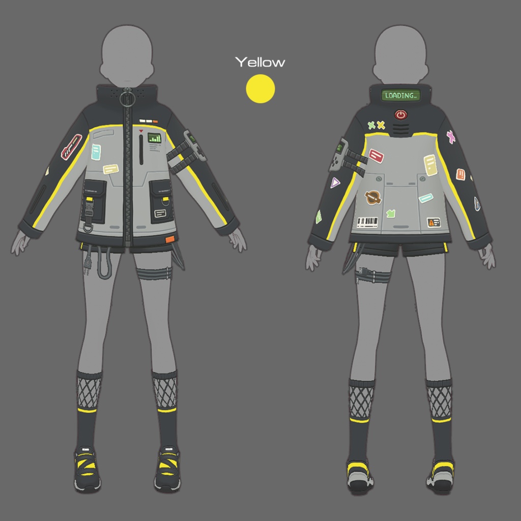 【VRoid texture 77】サイバーパンク11