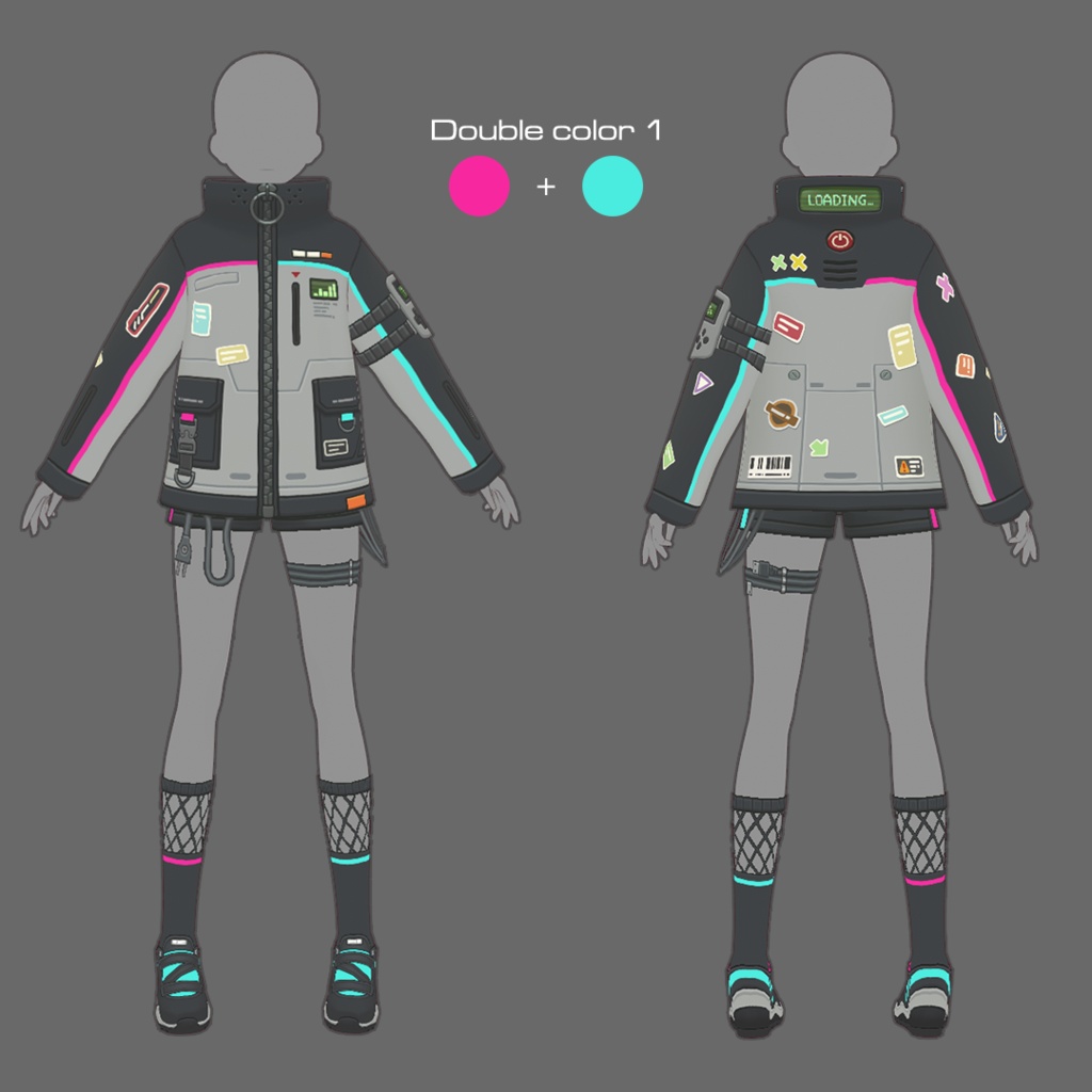 【VRoid texture 77】サイバーパンク11