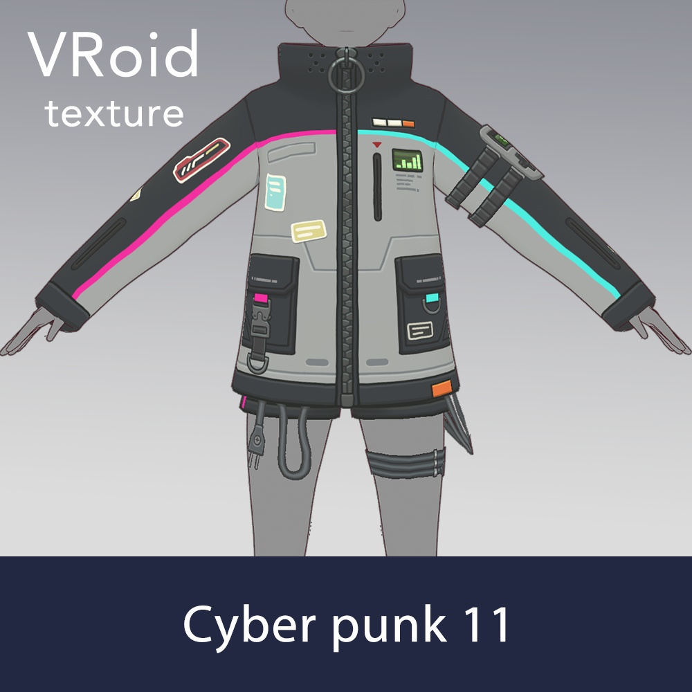 【VRoid texture 77】サイバーパンク11