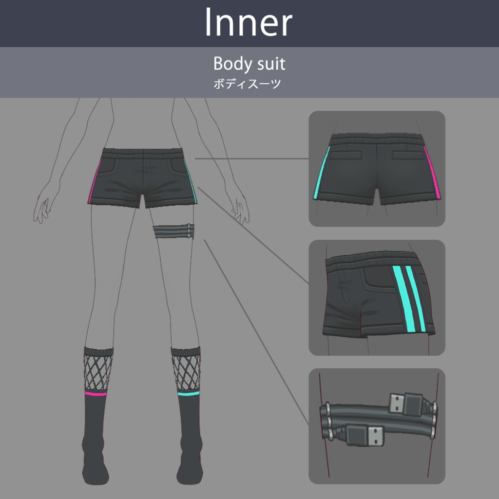 【VRoid texture 77】サイバーパンク11