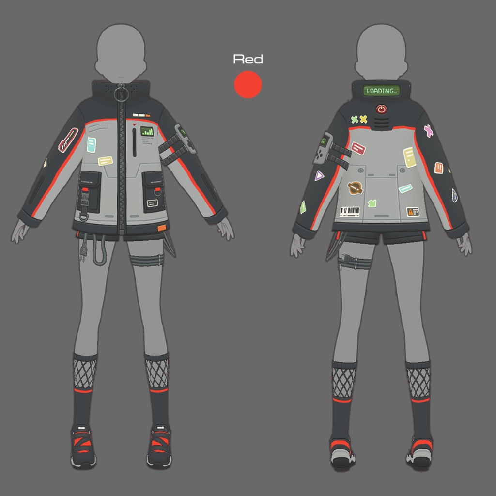 【VRoid texture 77】サイバーパンク11