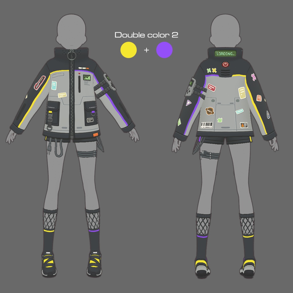 【VRoid texture 77】サイバーパンク11