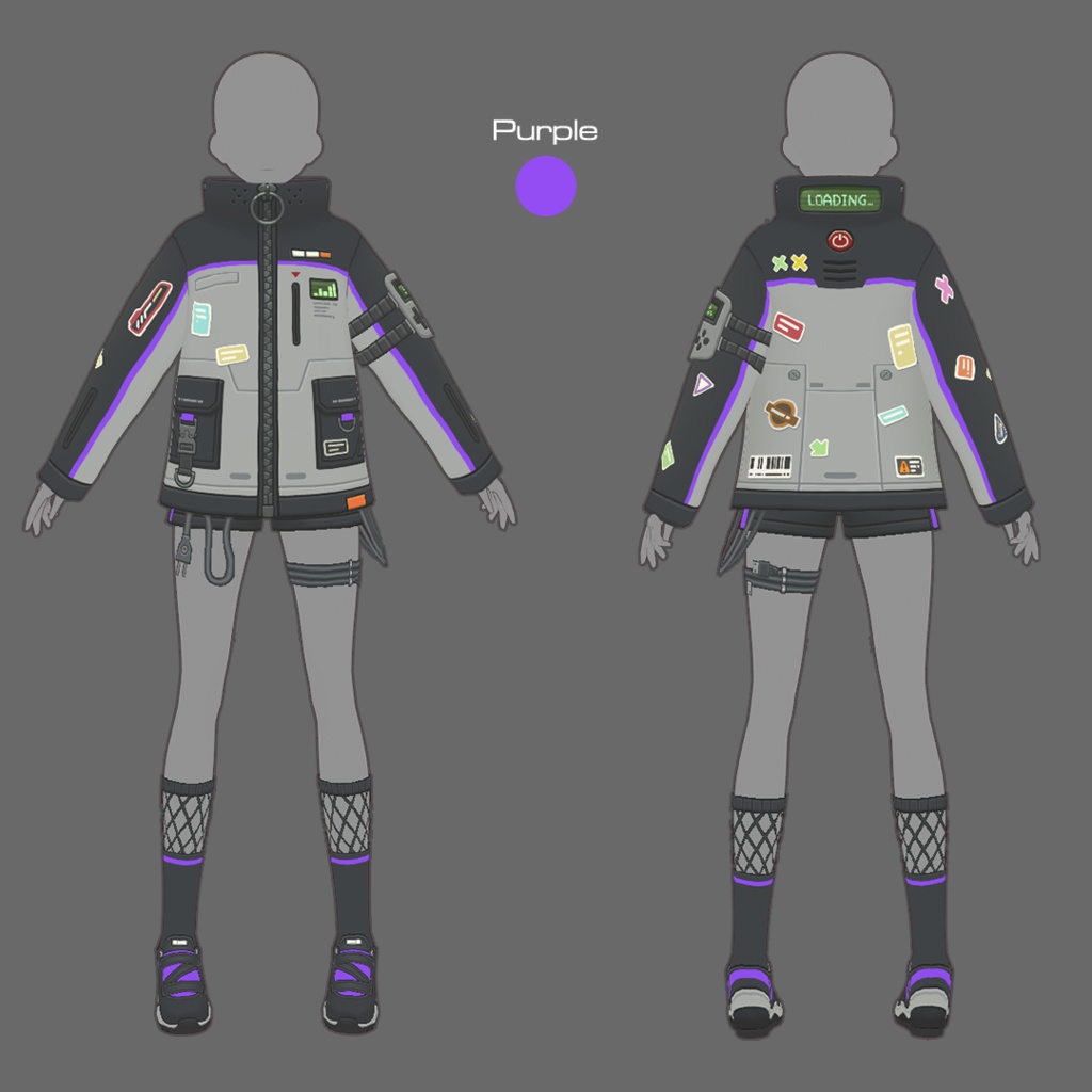 【VRoid texture 77】サイバーパンク11