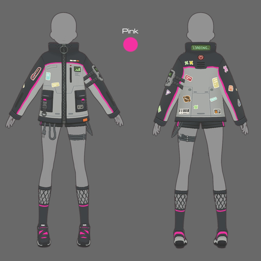 【VRoid texture 77】サイバーパンク11