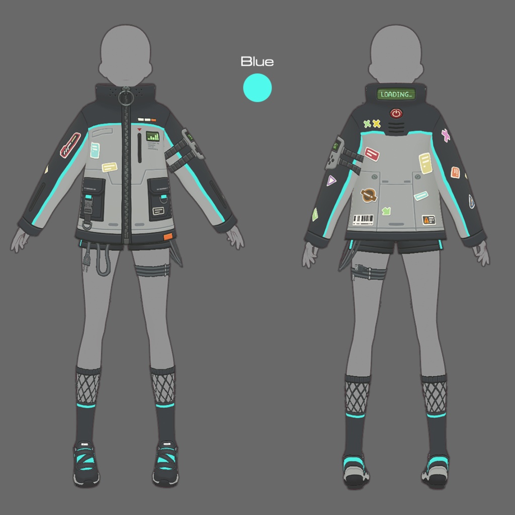 【VRoid texture 77】サイバーパンク11