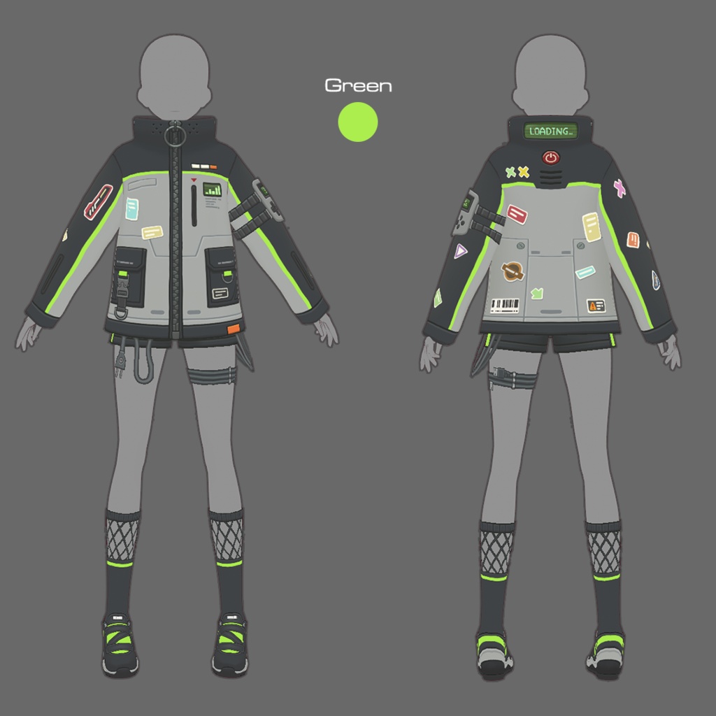 【VRoid texture 77】サイバーパンク11